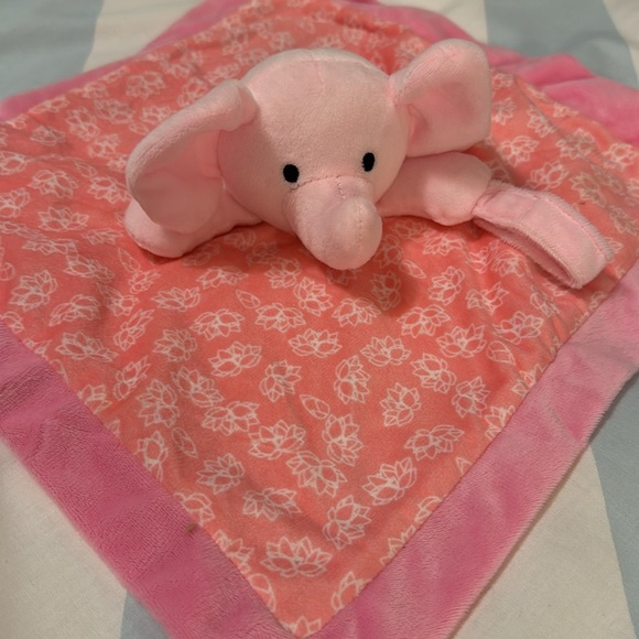 Carter's Elephant lovey/security blanket with soother holder - Picture 3 of 3